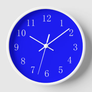 Bluest Blue Kitchen Wall Clock