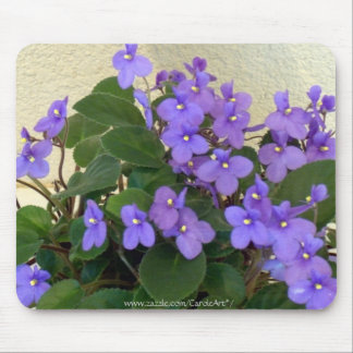 Bluest Blue Violets Mouse Mat