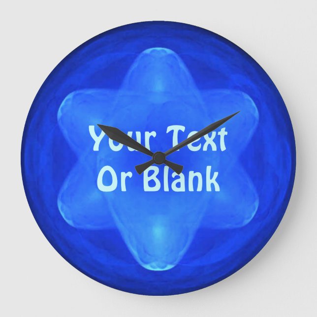 Bluestar Fractal Large Clock (Front)