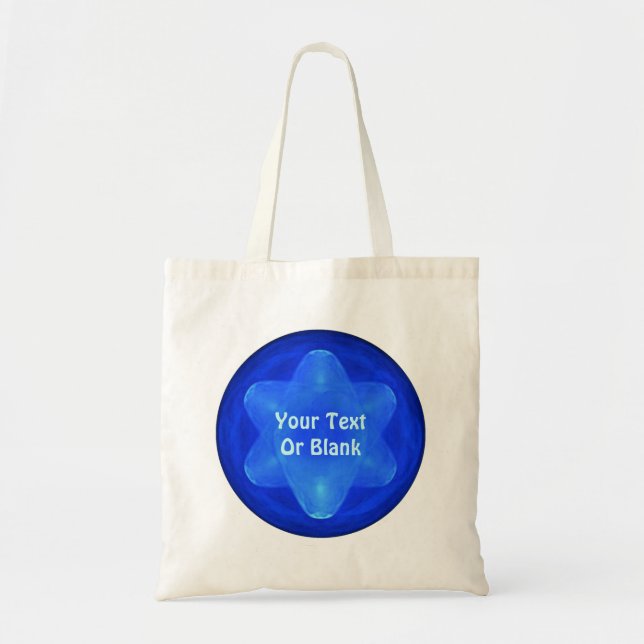 Bluestar Fractal Tote Bag (Front)