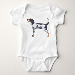 Bluetick Coonhound Baby Bodysuit