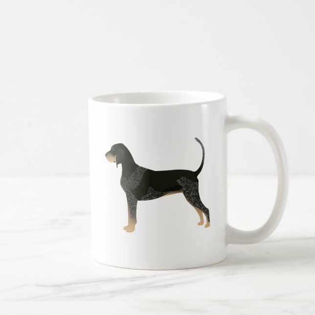 Bluetick Coonhound Basic Breed Customisable Design Coffee Mug (Right)
