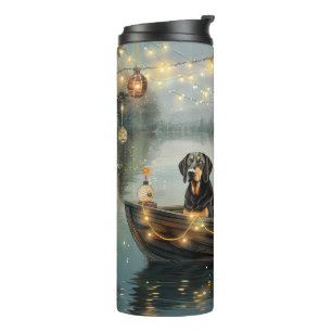 Bluetick Coonhound Christmas Festive Voyage Thermal Tumbler