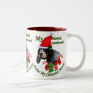 Bluetick Coonhound Christmas Gifts Two-Tone Coffee Mug