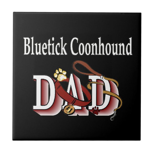Bluetick Coonhound Dad Tile (Front)