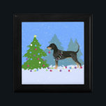 Bluetick Coonhound Decorating Christmas Tree Gift Box<br><div class="desc">Bluetick Coonhound hunting dog breed Christmas design. This dog breed can also represent: Black and Tan,  Coonhound,  hunting,  hound,  Hanover Hound,  Bracco Italiano,  French white and black hound,  Bleu de Gascogne,  Large Blue Gascony Hound,  Petit Gascon Saintongeois,  Spanish Pointer,  Burgos Pointer,  Latvian hound,  Austrian black and tan,  Ariegeois,  Artois</div>