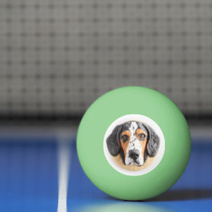 Bluetick Coonhound Dog 3D Inspired Ping Pong Ball