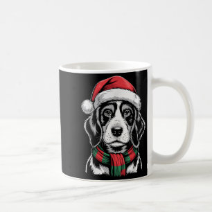 Bluetick Coonhound Dog Santa Hat F Christmas Costu Coffee Mug