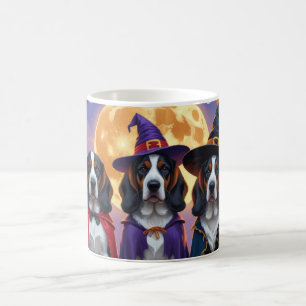 Bluetick Coonhound Dogs Pumpkin Halloween Funny Coffee Mug