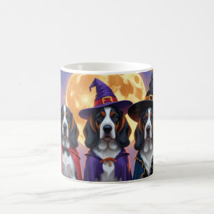 Bluetick Coonhound Dogs Pumpkin Halloween Funny Coffee Mug