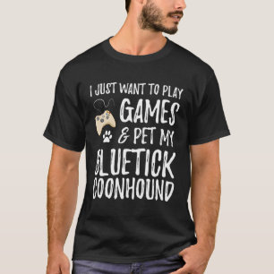 Bluetick Coonhound Gamer Long Sleeve Shirt As Dog 
