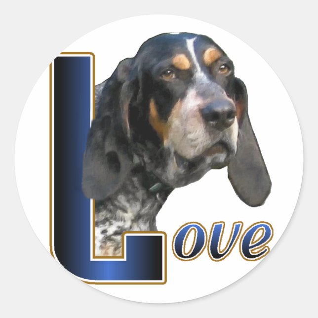 Bluetick Coonhound Gifts Classic Round Sticker (Front)