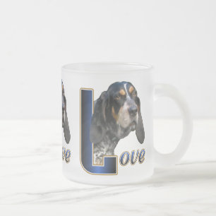 Bluetick Coonhound Gifts Frosted Glass Coffee Mug