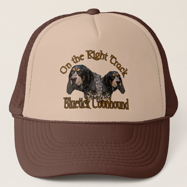 Bluetick Coonhound Gifts Trucker Hat (Front)