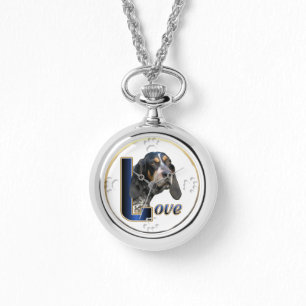 Bluetick Coonhound Love Gifts Watch