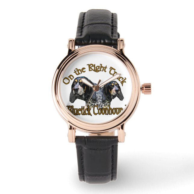 Bluetick Coonhound Love Gifts Watch (Front)
