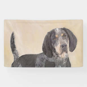Bluetick Coonhound Painting - Cute Original Dog Ar Banner