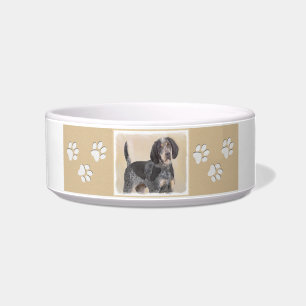 Bluetick Coonhound Painting - Cute Original Dog Ar Bowl