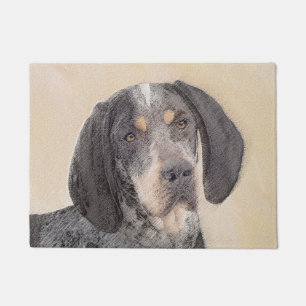 Bluetick Coonhound Painting - Cute Original Dog Ar Doormat