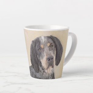 Bluetick Coonhound Painting - Cute Original Dog Ar Latte Mug