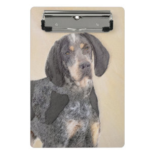 Bluetick Coonhound Painting - Cute Original Dog Ar Mini Clipboard