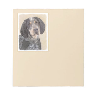 Bluetick Coonhound Painting - Cute Original Dog Ar Notepad