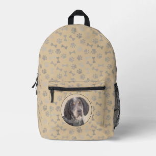 Bluetick Coonhound Painting - Cute Original Dog Ar Printed Backpack