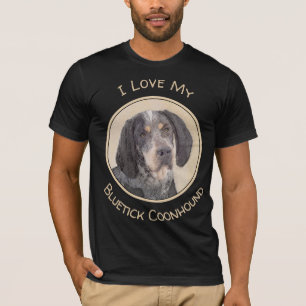 Bluetick Coonhound Painting - Cute Original Dog Ar T-Shirt