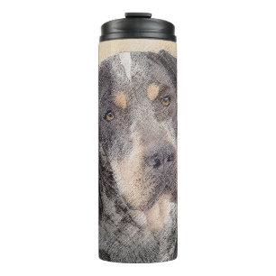 Bluetick Coonhound Painting - Cute Original Dog Ar Thermal Tumbler