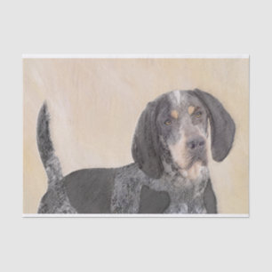 Bluetick Coonhound Painting - Cute Original Dog Ar Tissue Paper
