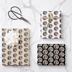 Bluetick Coonhound Painting - Cute Original Dog Ar Wrapping Paper Sheet