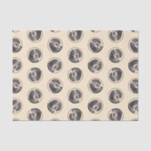 Bluetick Coonhound Painting with Markings Dog Art Tissue Paper