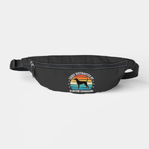 Bluetick Coonhound Retro Sunset Dog Bum Bags
