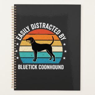 Bluetick Coonhound Retro Sunset Dog Planner