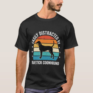 Bluetick Coonhound Retro Sunset Dog T-Shirt