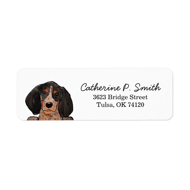 Bluetick coonhound return address (Front)