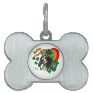 Bluetick Coonhound St Patricks Pet Name Tag