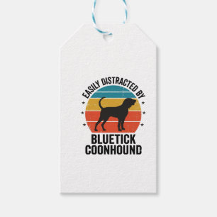 Bluetick Coonhound Vintage Dog Lover Shirt Design_ Gift Tags