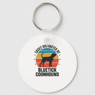 Bluetick Coonhound Vintage Dog Lover Shirt Design_ Key Ring
