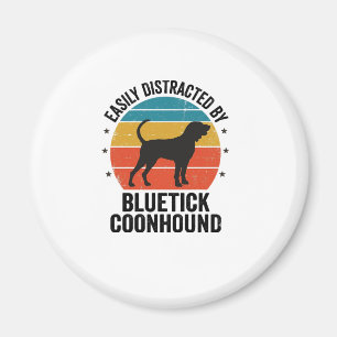 Bluetick Coonhound Vintage Dog Lover Shirt Design_ Magnet