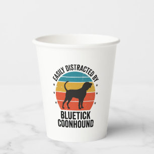 Bluetick Coonhound Vintage Dog Lover Shirt Design_ Paper Cups