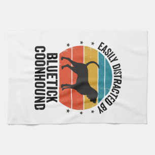 Bluetick Coonhound Vintage Dog Lover Shirt Design_ Tea Towel