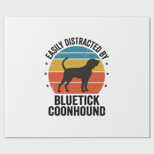 Bluetick Coonhound Vintage Dog Lover Shirt Design_ Wrapping Paper