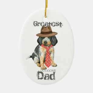 Bluetick Dad Ceramic Ornament