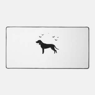 Bluetick Dog – Halloween Moon Silhouette Classic T Desk Mat