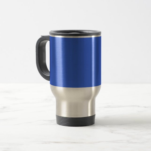 Bluetiful (solid colour)  travel mug (Front Left)
