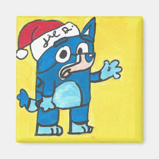 Bluey Christmas Fan Art Magnet