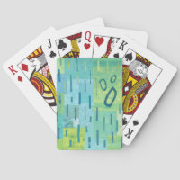 Bluey-greens #3 Playing Cards