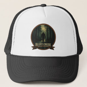 Bluff Creek – Bigfoot Country Badge design Trucker Hat