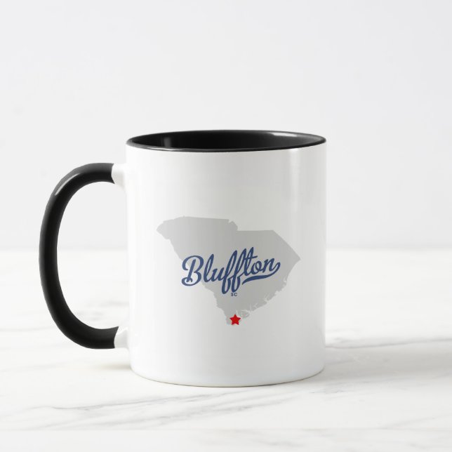 Bluffton South Carolina SC Shirt Mug (Left)